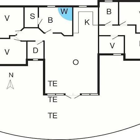 9 Person In L Kken Holiday home Trudslev